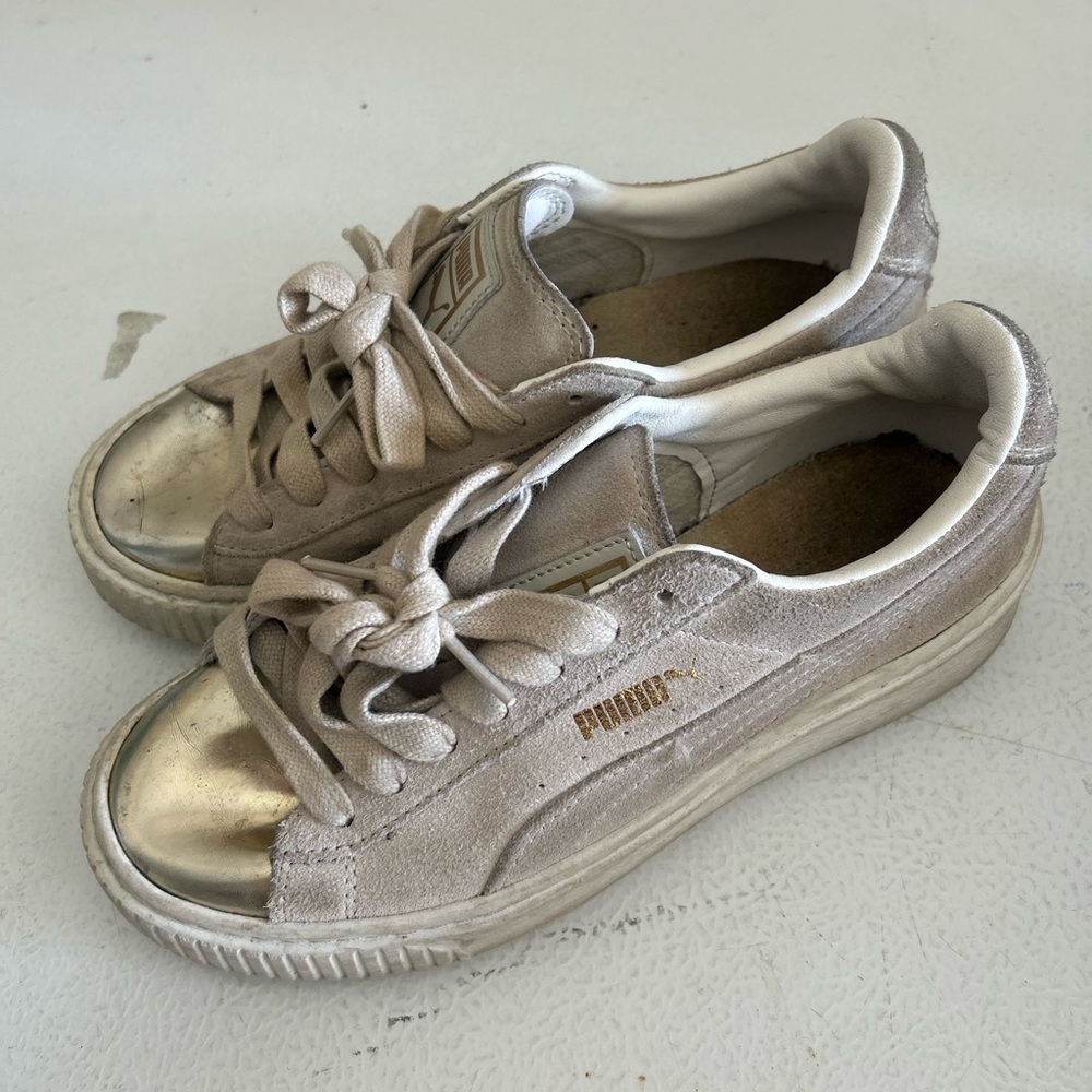 PUMA Kids Tan Sneakers